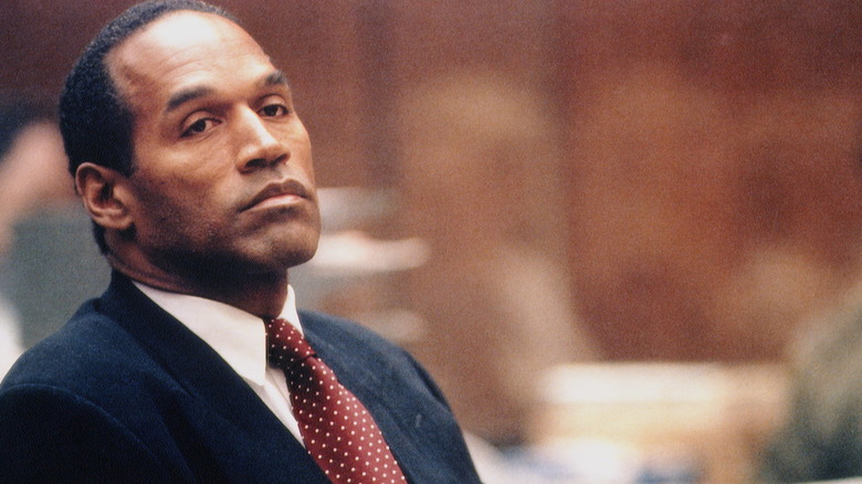 OJ Simpson sitting in court