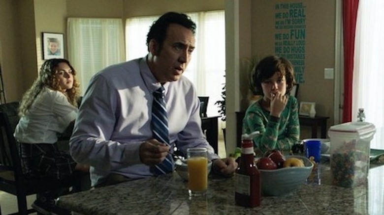 Anne Winters, Nic Cage, and Zackary Arthur in Mom and Dad