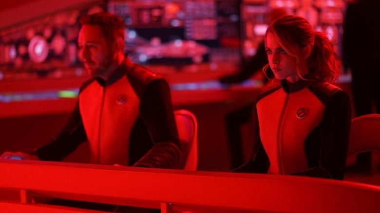 Scott Grimes and Anne Winters as Lt. Gordon Malloy and Ensign Charly Burke in "The Orville: New Horizons"