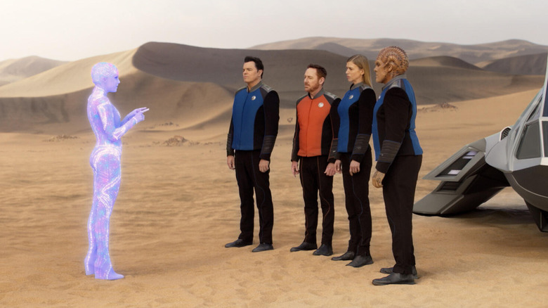 The landing party from the Orville meet an "old friend" in "The Orville: New Horizons"