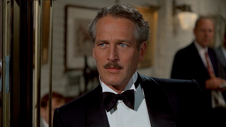 Paul Newman sports a perfect mustache as Henry Gondorff in The Sting