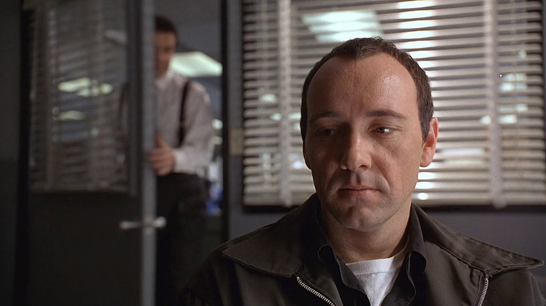 Kevin Spacey prepares for an interrogation as Verbal Kint in the film 