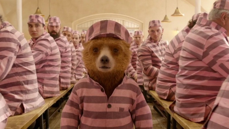 Paddington and his fellow inmates 