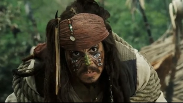 Jack Sparrow's "yo-yo" stunt did not go as planned
