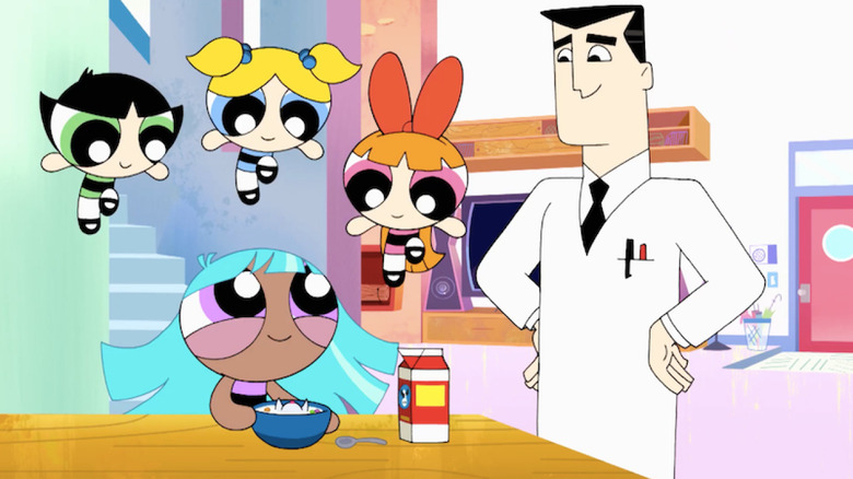 Bubbles, Blossom, Buttercup and Bliss in The Powerpuff Girls