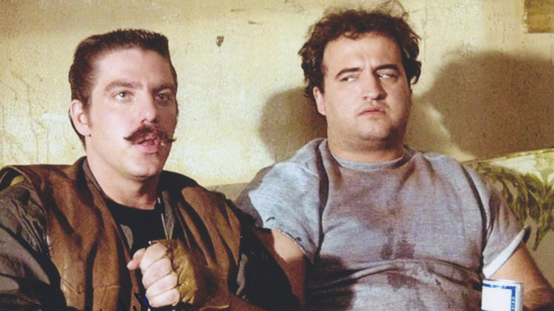 Bruce McGill and John Belushi in Animal House