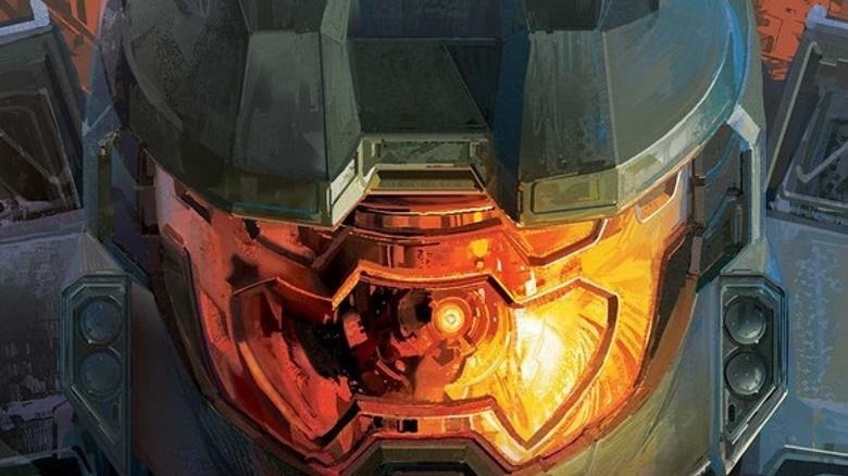 Halo Evolutions cover master chief looks at reader