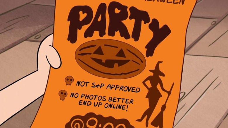 Tambry's party flyer in Gravity Falls