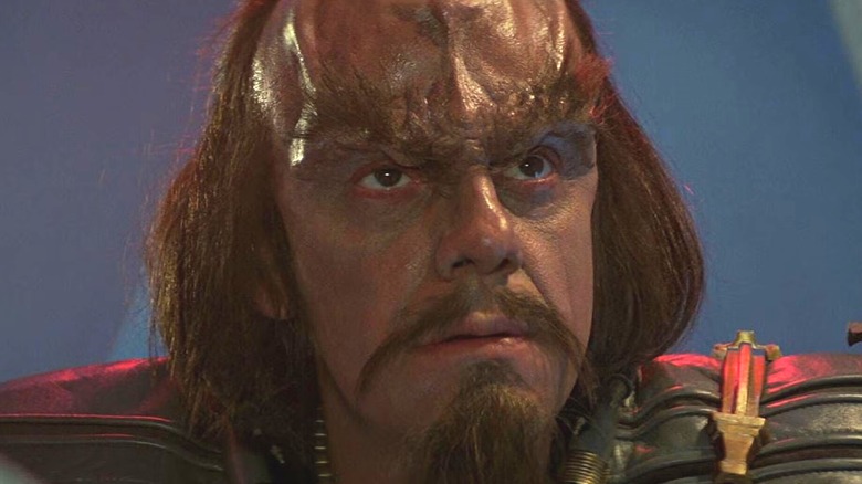 Christopher Lloyd looks evil as Kruge in Star Trek III: The Search for Spock