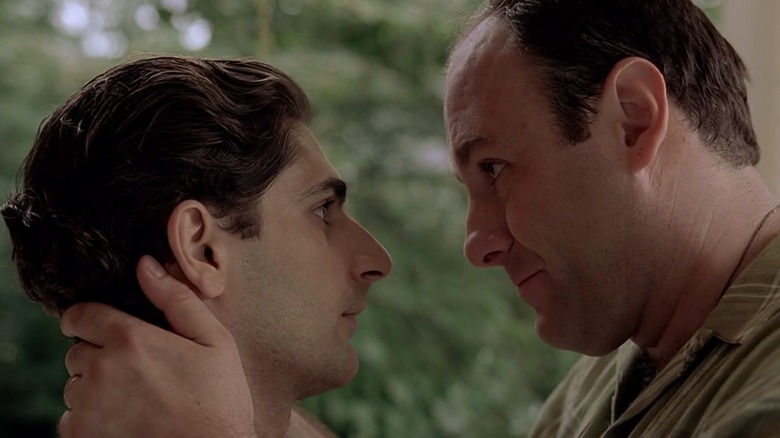 Michael Imperioli and James Gandolfini in The Sopranos