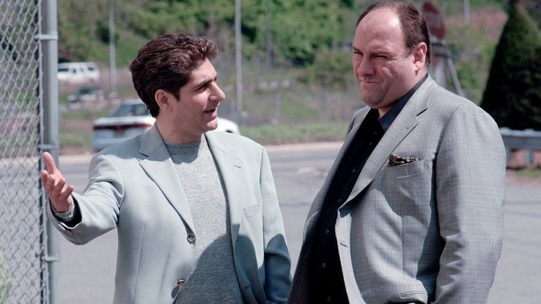 Michael Imperioli and James Gandolfini in The Sopranos