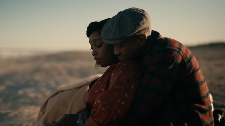 Christina Jackson and Jonathan Majors in Devotion