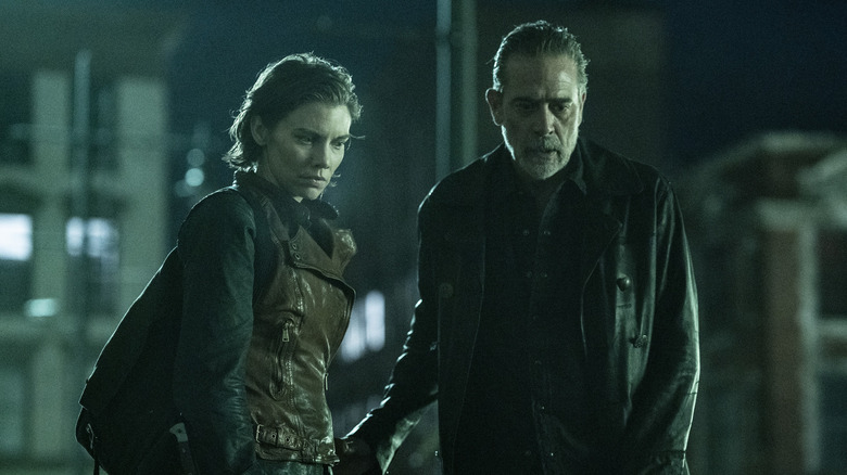 Lauren Cohan and Jeffrey Dean Morgan in The Walking Dead: Dead City