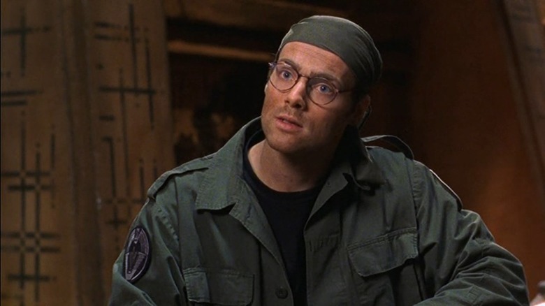 Michael Shanks as Dr. Daniel Jackson looking puzzled in Stargate SG-1