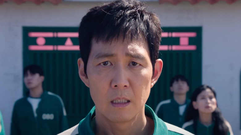 Lee Jung-jae looking wary as Gi-hun in Squid Game season 2