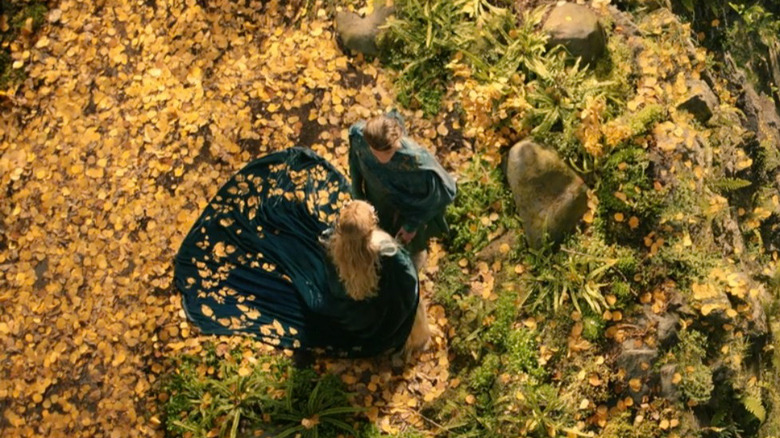 Galadriel y Elrond desde arriba