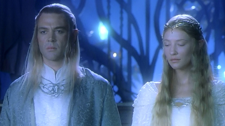 Marton Csokas and Cate Blanchett in The Lord of the Rings: The Fellowship of the Ring