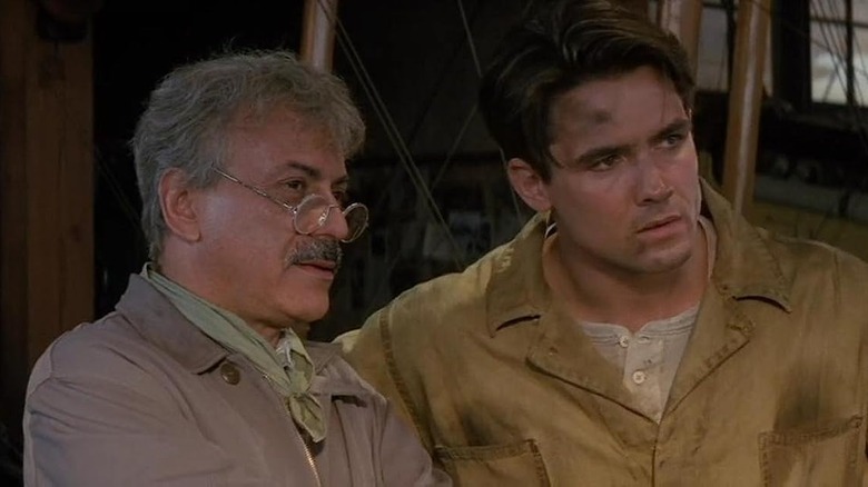 Alan Arkin and Billy Campbell in The Rocketeer