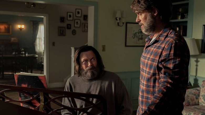 Murray Bartlett and Nick Offerman in The Last of Us