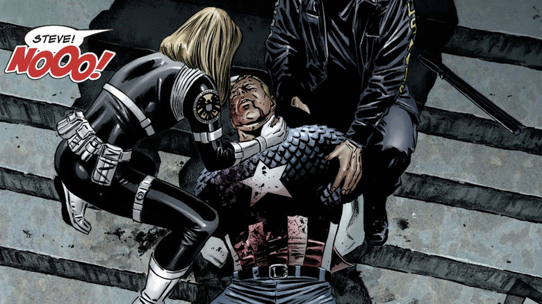 Capitão América #25 morte Steve Rogers Steve Epting Ed Brubaker Marvel Comics