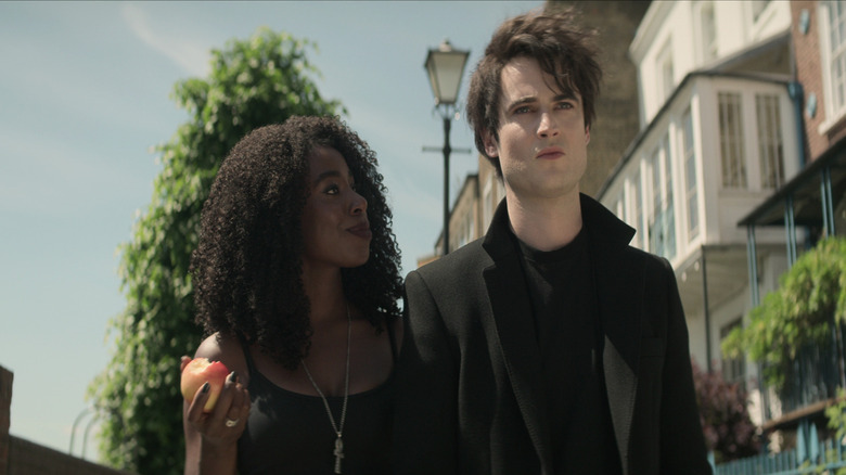 Kirby Howell-Baptiste as Death, Tom Sturridge as Dream in episode 106 of The Sandman