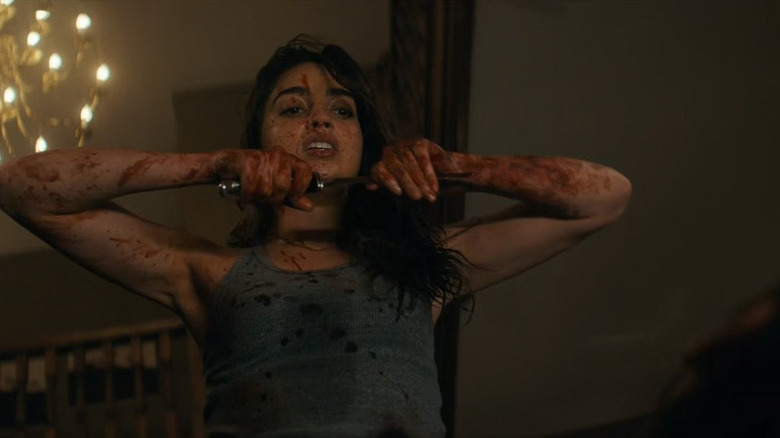 Melissa Barrera as a bloody Sam Carpenter in Scream 2022