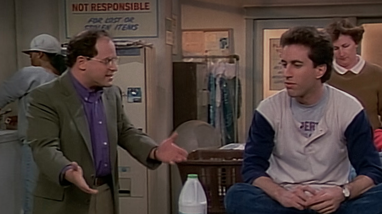 Jerry and George at the laundromat in Seinfeld