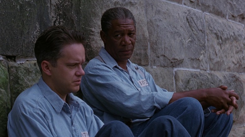 Tim Robbins and Morgan Freeman in The Shawshank Redemption