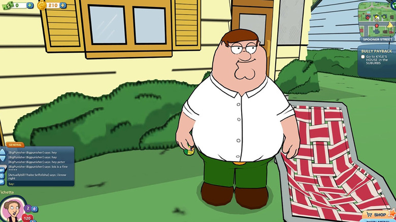 Screenshot of 'Family Guy Online' gameplay in 'Family Guy Online Gameplay - First Look HD'