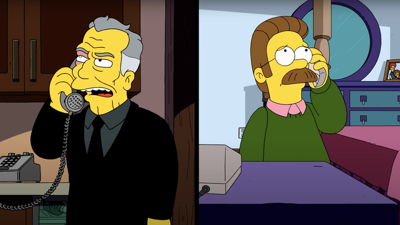 Simpsons Serious Flanders Brian Cox