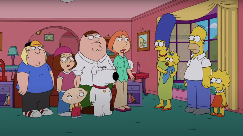 Simpsons Family Guy