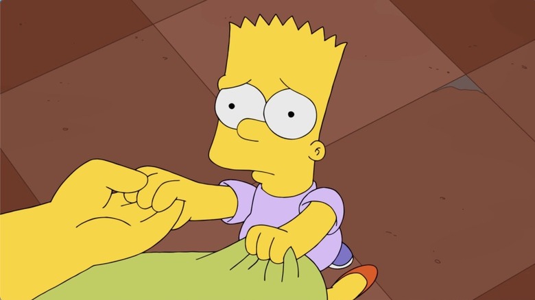 The Simpsons, young Bart with Marge