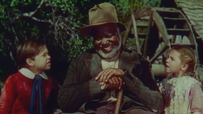 Bobby Driscoll, James Baskett, and Luana Patten in Song of the South 