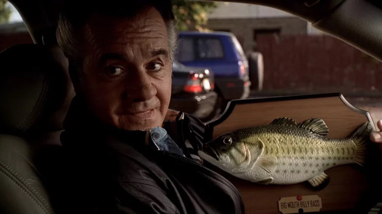 Tony Sirico as Paulie Walnuts and his Big Mouth Billy Bass on The Sopranos