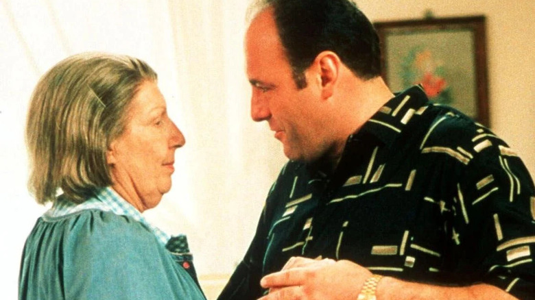 Nancy Marchand and James Gandolfini in The Sopranos