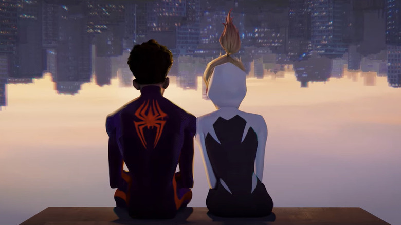 Miles Morales and Gwen Stacy in Spider-Man: Across the Spider-Verse