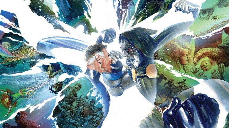 Secret Wars Alex Ross cover Reed and Doom