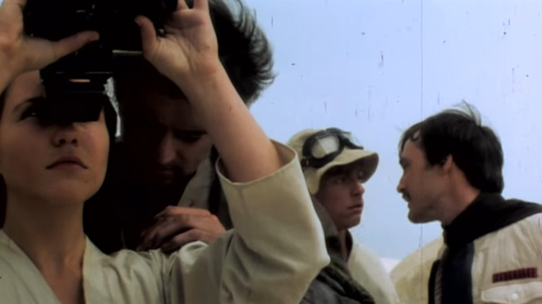 Koo Stark, Anthony Forrest, Mark Hamill, and Garrick Hagon in a deleted scene from Star Wars