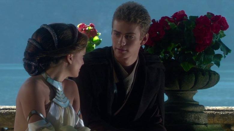 Hayden Christensen and Natalie Portman in Attack of the Clones