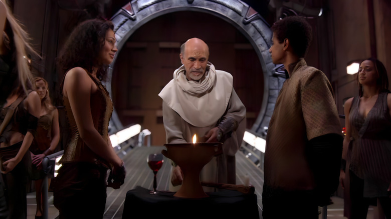 Rya'c and Kar'yn's wedding ceremony on Stargate SG-1