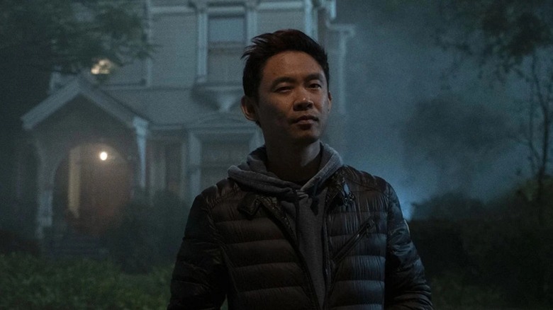 James Wan lurks in the fog on the set of Malignant