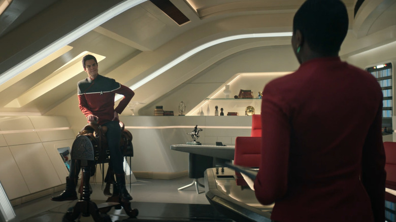 Jack Quaid and Celia Rose Gooding in Star Trek: Strange New Worlds