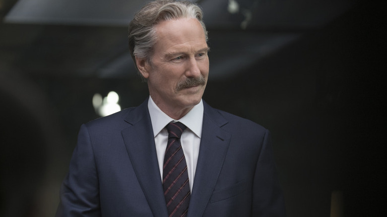 William Hurt's Thaddeus Thunderbolt Ross wearing a suit in Captain America: Civil War