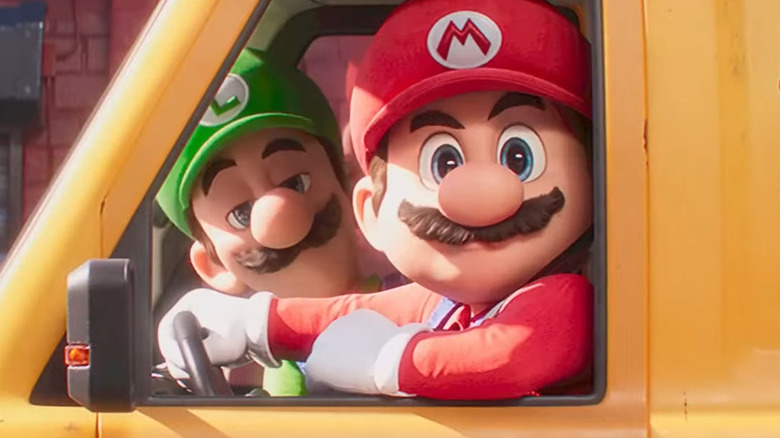 Luigi and Mario in The Super Mario Bros. Movie