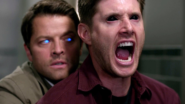 Misha Collins and Jensen Ackles in Supernatural