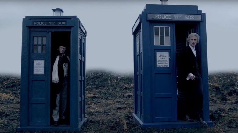 Peter Capaldi's Doctor and the Tardis