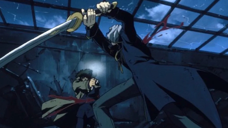 Cowboy Bebop Spike fights Vicious