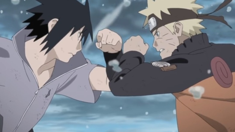 Naruto Shippuden Naruto and Sasuke trade blows