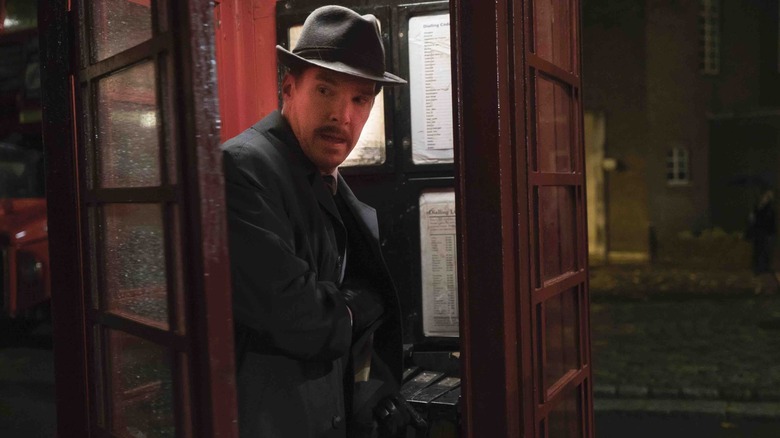 Benedict Cumberbatch in phone booth