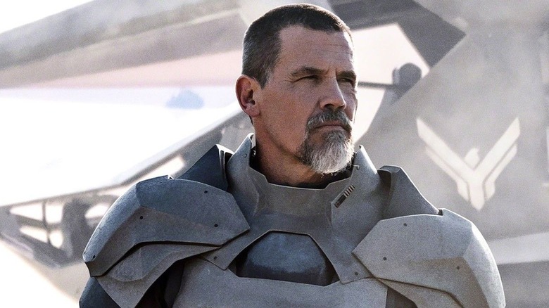 Josh Brolin in armor